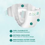 Brand - Mama Bear Gentle Touch Diapers, Hypoallergenic, Size 1, 196 Count (4 packs of 49) - Image 3